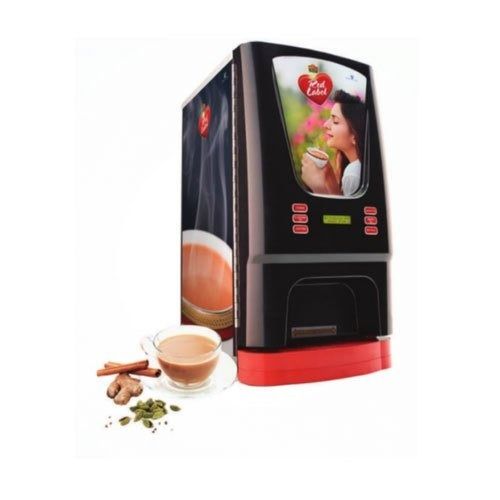 220 Volt 50 Watt Mild Steel Automatic Red Label Tea Vending Machine Water Tank Capacity: 1 Liter (L)