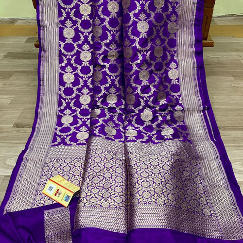 Banarasi Handloom Khaddi Pure Katan Silk Traditional Hand Weaving Sarees