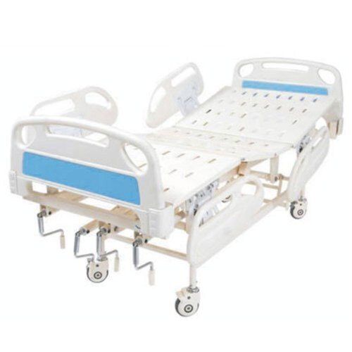Four Wheel Type Epoxy Powder Coated 6003 Five Functional Manual ICU Bed