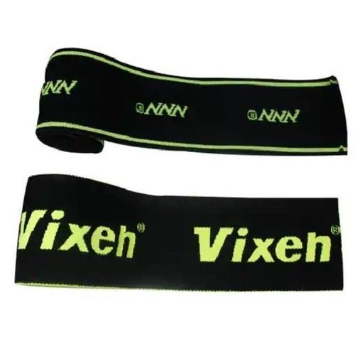 Green And Black Printed Lightweight Single Sided Cotton Elastic Tapes