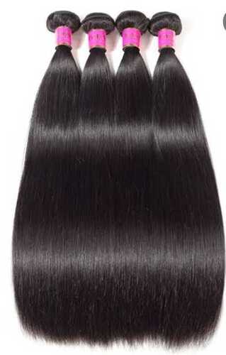 Personal And Parlour Usage Black Straight Human Hair Extension