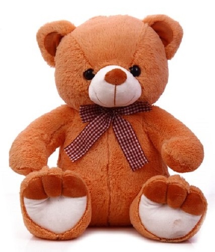 ग्रे प्लश मटीरियल और फिलिंग पॉलिएस्टर फाइबर 48Cm साइज़ 730Gm वज़न का टेडी बियर