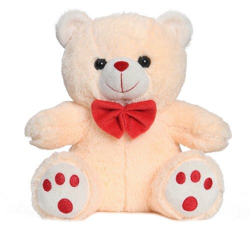 Plush Teddy Bear - 45cm Super Soft Cream Toy | Unisex, Polyester Fibre Filling, Washable, Suitable for Ages 0-3 Years
