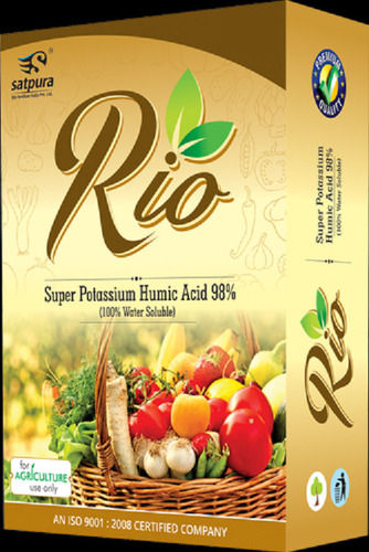Rio 98% Rio Potassium Humic Acid Powder Fertilizer For Agriculture, 100 GM Pack