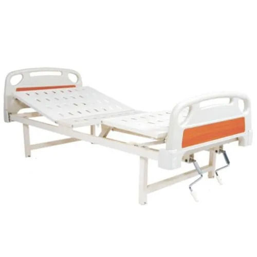 Ruggedly Constructed Four Wheel Type Hospital Semi Fowler Bed (L220 x W100 x H60-80 Cm)