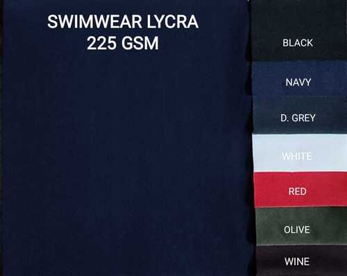 Super Soft Breathable And Stretchable 225 GSM Lycra Swimwear Fabric