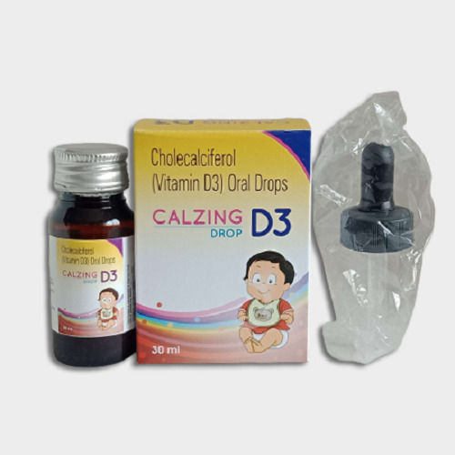 Calzing D3 Cholecalciferol (Vitamin D) Pediatric Oral Drops, 30 ML