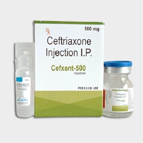 Cefxent-500 Ceftriaxone 500 MG Antibiotic Injection IP
