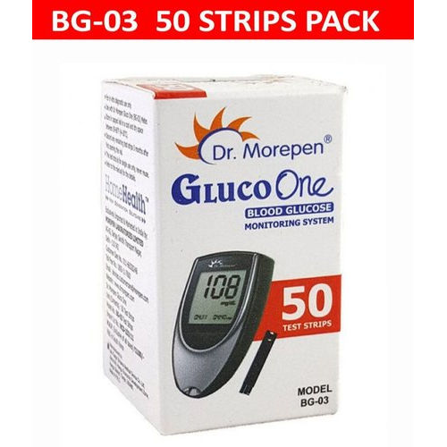Dr Morepen Blood Glucose Monitoring Strips (50s Pack)