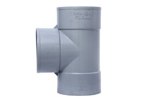 Grey High Strength Easy Installation Plastic Pipe Fittings Tee 