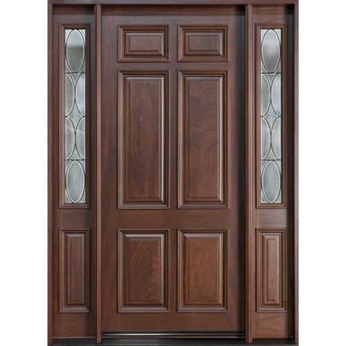 Rectangular Swing Open Style Modern Polished Solid Teak Wood Door  Application: Interior