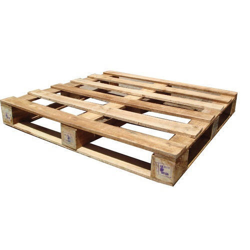 Brown Water Resistant And Highly Durable Storage Wooden Pallet