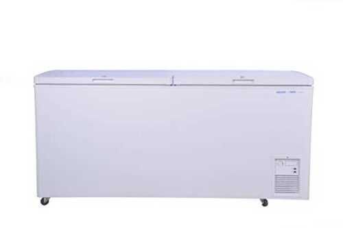 400 L Rectangular White Double Door Deep Freezer Refrigerator