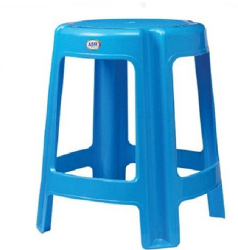 60x38x38 Cm 4 Legs Round Plain Polyvinyl Chloride Plastic Stool