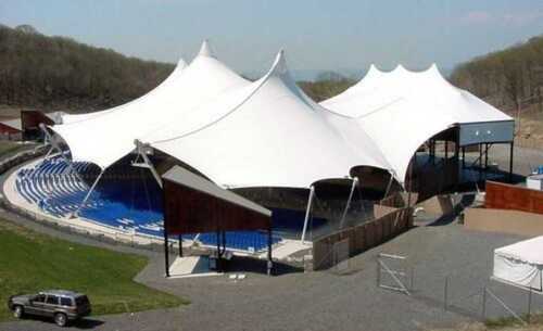 Easily Assembled Upto 2 Mm White Regular Tensile Fabric Tent