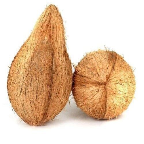 Free From Impurities Natural Rich Taste Brown Dried Semi Husked Coconut