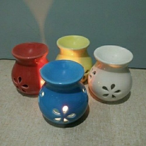 Home Decorative Ceramic Candle Lamp in 7 to 8 inch Size