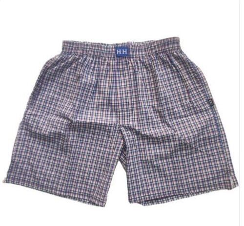 Multi Color Cotton Fabric Checked Pattern Regular Fit Elastic Waist Band Men'S Boxer Shorts