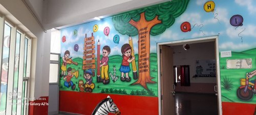 Play School Wall Painting Services By Ajanta Plastics