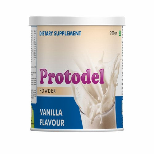 Brown Protodel High Whey Protein Powder (Vanilla Flavor) For Weight Gain And Strong Muscle