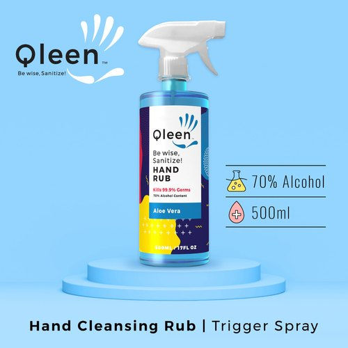 Qleen 500 Ml Ipa Hand Cleaning Rub General Medicines