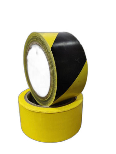 Single Sided Strong Adhesive Yellow And Black Pvc Road Marking Tape 20 Meter