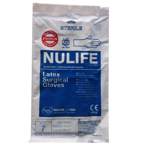 7 Inches Size Full Finger Disposable Latex Surgical Gloves For Hospital Use Age Group: All Age Group