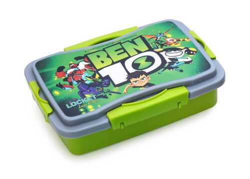 BEN 10 Kids School Spillproof BPA-Free Virgin Printed Plastic Lunch Box