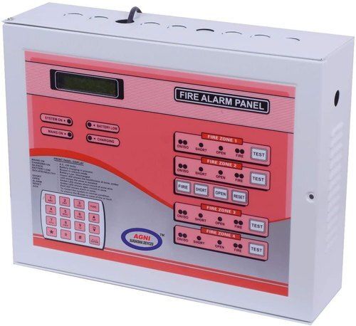 Fire Alarm System Panel Alarm Light Color: Red