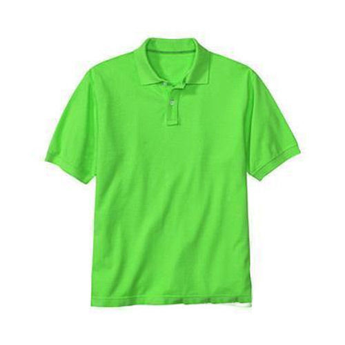 Multi Color Hosiery Fabric Polo Neck Half Sleeves Plain Pattern Men'S T-Shirts