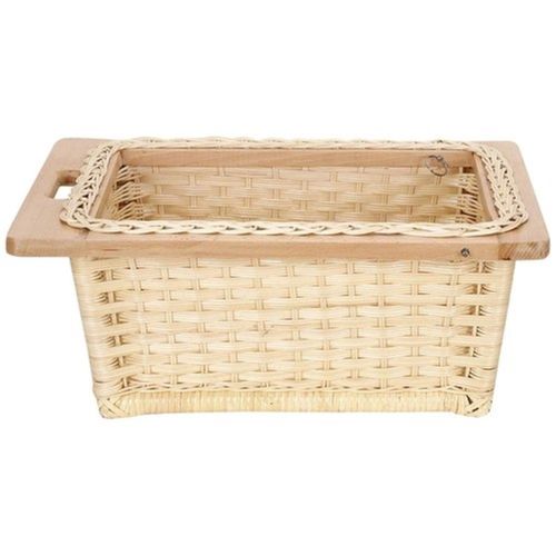 Multi Color Indian Modern Arts Wooden Square Shape Storage Wicker Basket