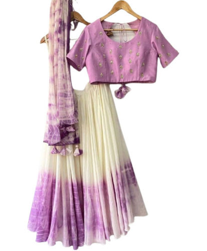 Multi Color Silk Material Printed Designer Lehenga Choli With Dupatta Body Material: Stainless Steel