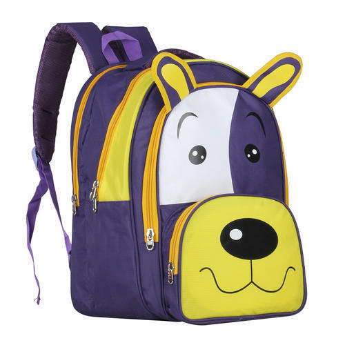 Polyester Material With Pvc Coating 4 Compartments Dog Style School Bag For Kis