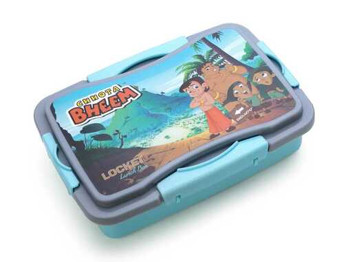 Printed Chhota Bheem Bpa-free Virgin Plastic Airtight School Lunch Box For Kids