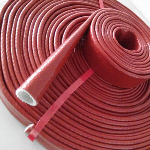 Silicone Coated Fiberglass Sleeve With High Temperature Resistance 200 Degree C Body Material: Plastic