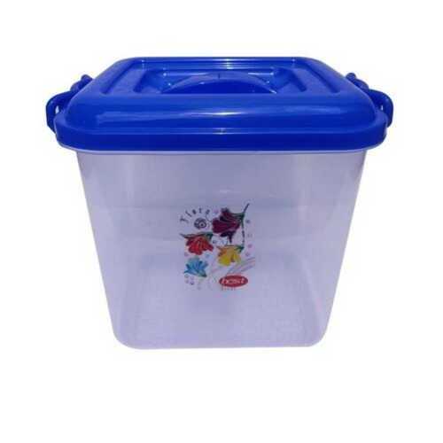White And Blue Food Storage 2-3 Mm Transparent Plastic Container