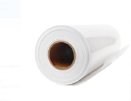 White 50 Meters Tear Resistance Laminated Plastic Glossy Finish Vinyl Roll