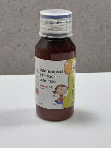 ANIMOL-M DS Mefenamic Acid And Paracetamol Pediatric Oral Suspension, 60 ML