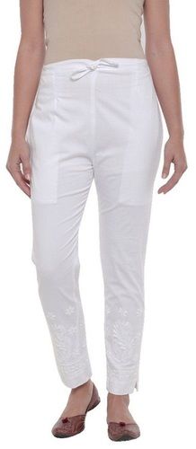 Comfortable Breathable And Fashionable Normal Fit Ladies Cotton Trouser