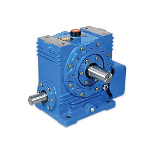 Igbt Corrosion Proof Flange Mounting Blue Cast Iron Horizontal Worm Gearbox