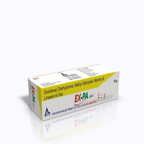 EX-PA Gel Diclofenac Diethylamine, Methyl Salicylate, Menthol And Linseed Oil Gel