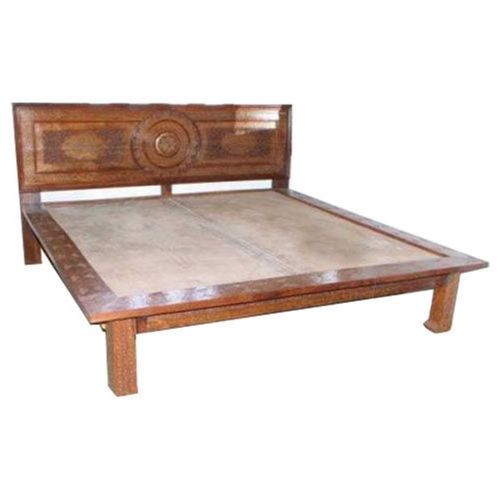 Handmade And Beautifully Designed Solid Wood Double Bed With Easy To Cleaning