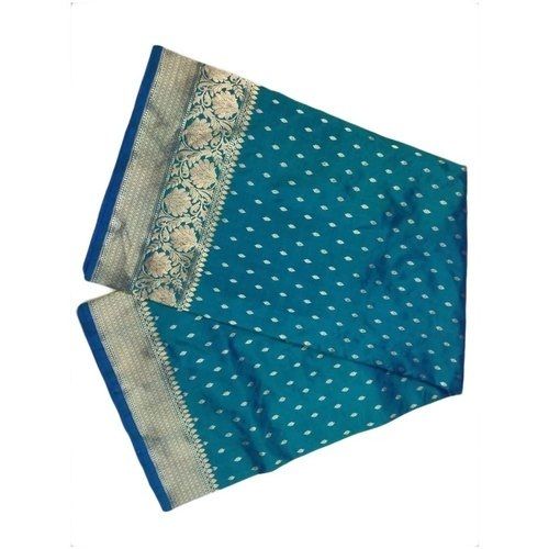 Hypoallergenic And Lustrous Zari Work Border Printed Cotton Silk Saree