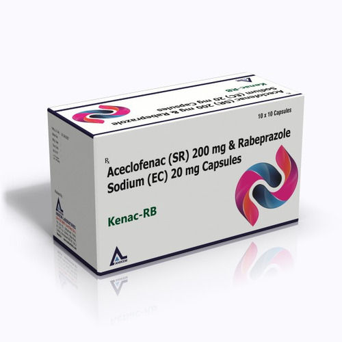 Kenac-Rb Aceclofenac Sustained Release And Rabeprazole Sodium (Ec) Capsule Cas No: 119730-06-2