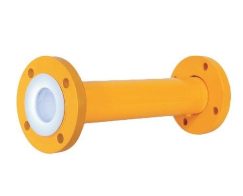 Yellow Round Ptfe Lined Dip Pipe