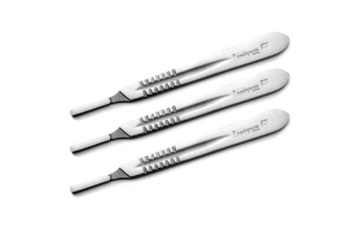 सर्जिकल ब्लेड 20-23 और 26 के लिए स्टैंडर्ड साइज ब्रश फिनिश बीपी हैंडल नंबर 4