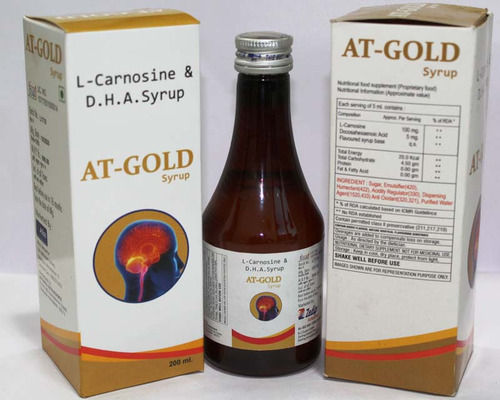 At-gold L-carnosine And Dha Syrup For Mental Disorders And Weakness