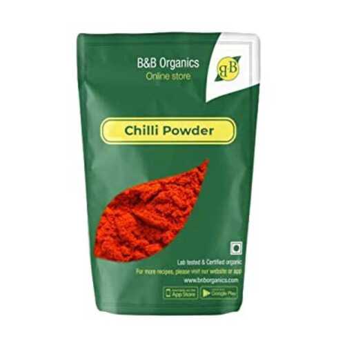 &B Organics Red Chilli Powder, 500 Gram, Rich In Vitamins