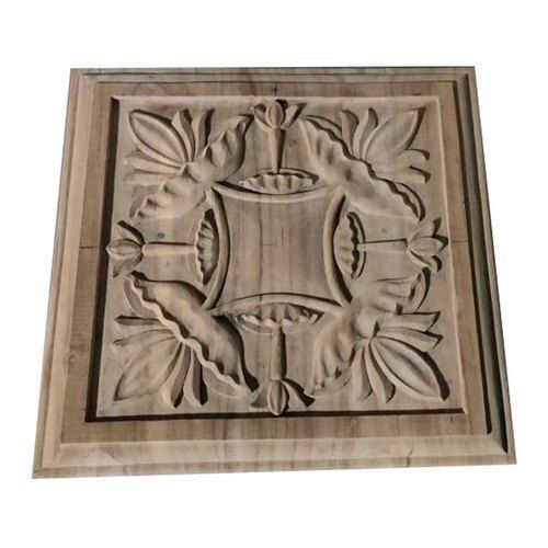 Embossed Brown Wooden Decorative Wall Panel