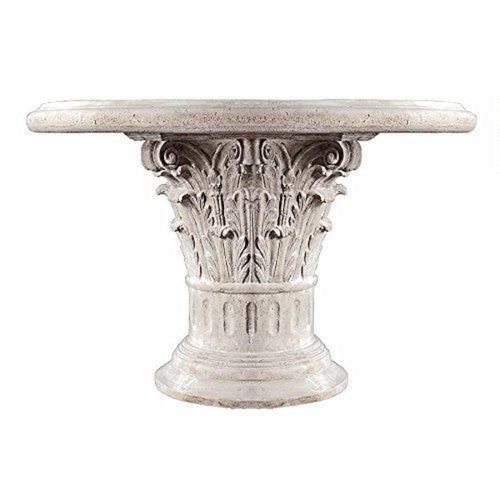 Brown Heat Resistant Elegant Design Garden Sandstone Table For Outdoor Decoration